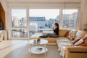 Appartement cosy au cœur de la ville balnéaire offrant une vue unique et à 300m de la mer